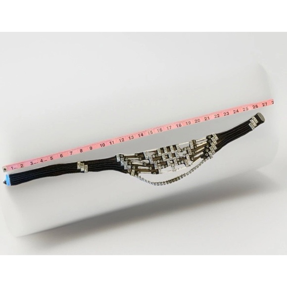 70s 80s Beaded Belt Multi Strand Gold Brass Silver Tone Beads Rock Disco Glam - Picture 10 of 16